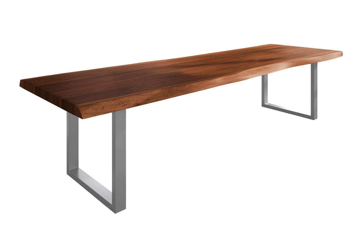 #350x120 #nussbaumfarben #u-gestellsilber