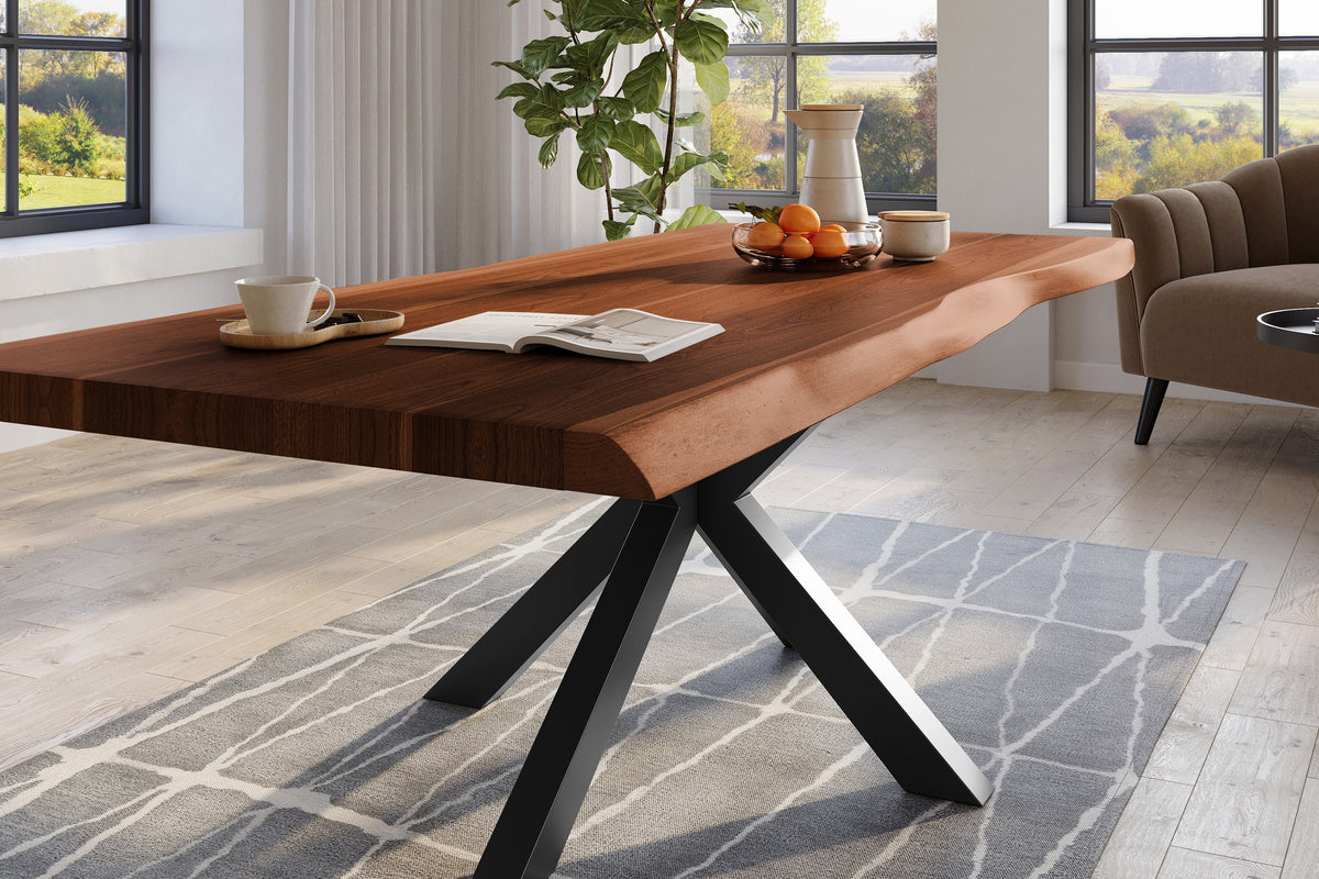 #240x120 #nussbaumfarben #spider-gestellschwarz