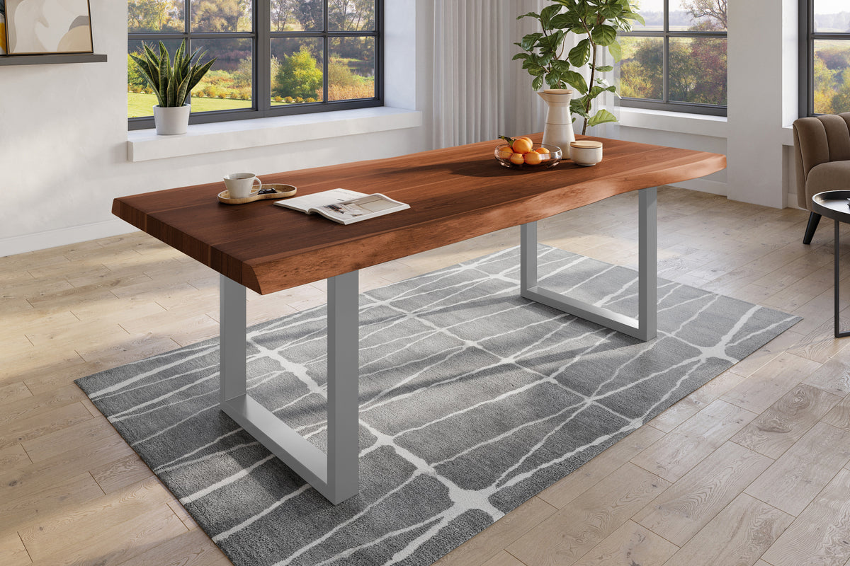 #240x120 #nussbaumfarben #u-gestellsilber