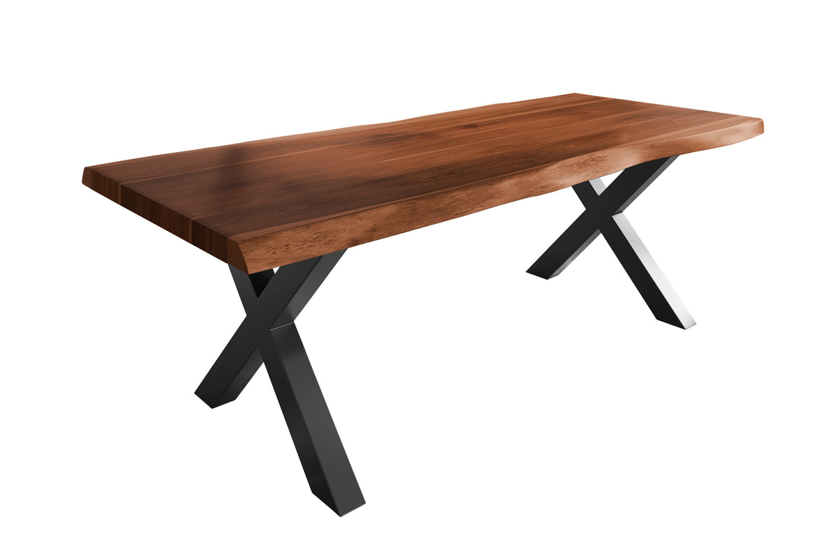 #220x110 #nussbaumfarben #x-gestellschwarz