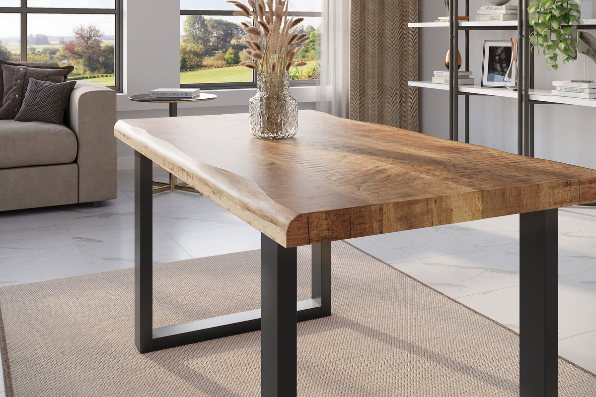 #120x80 #mangoroughfarben #u-gestellschwarz
