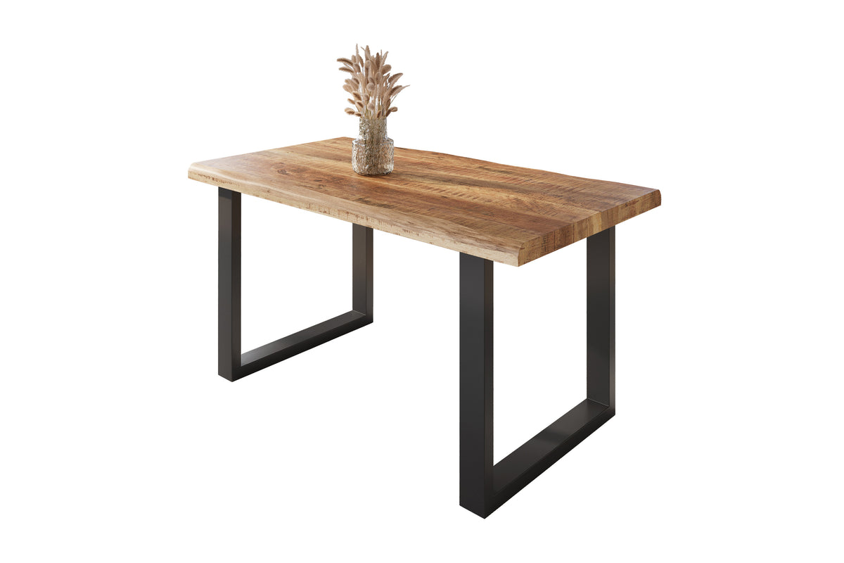 #140x80 #mangoroughfarben #u-gestellschwarz