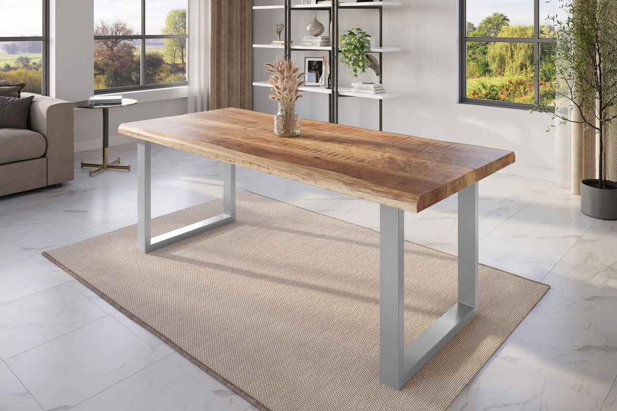 #240x100 #mangoroughfarben #u-gestellsilber