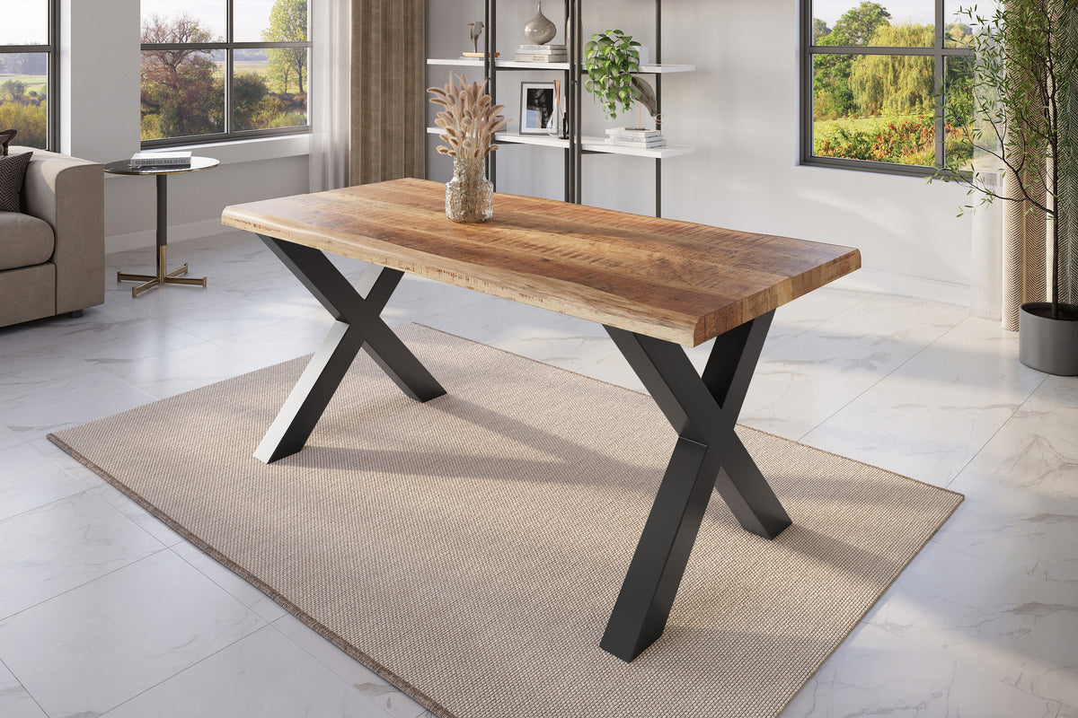 #180x90 #mangonaturfarben #x-gestellschwarz