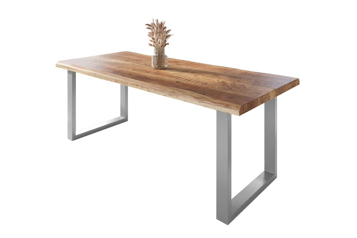 #240x100 #mangoroughfarben #u-gestellsilber