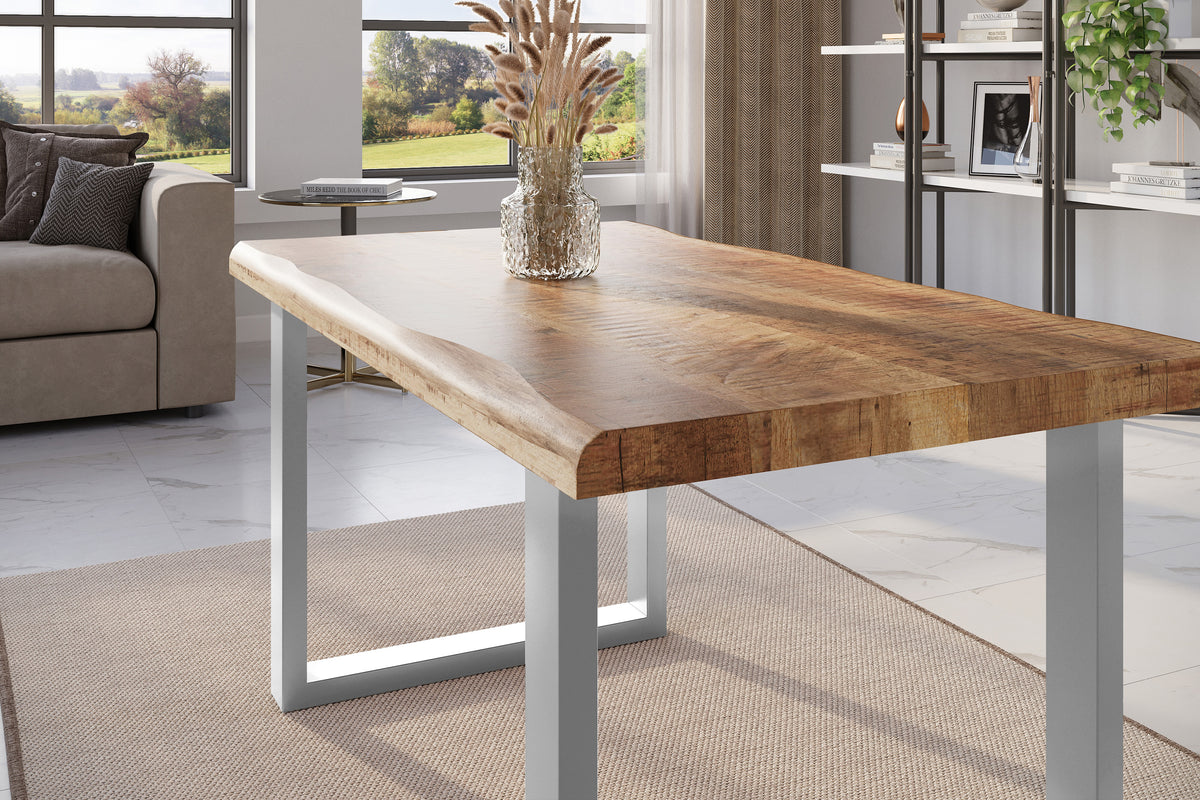 #120x80 #mangoroughfarben #u-gestellsilber