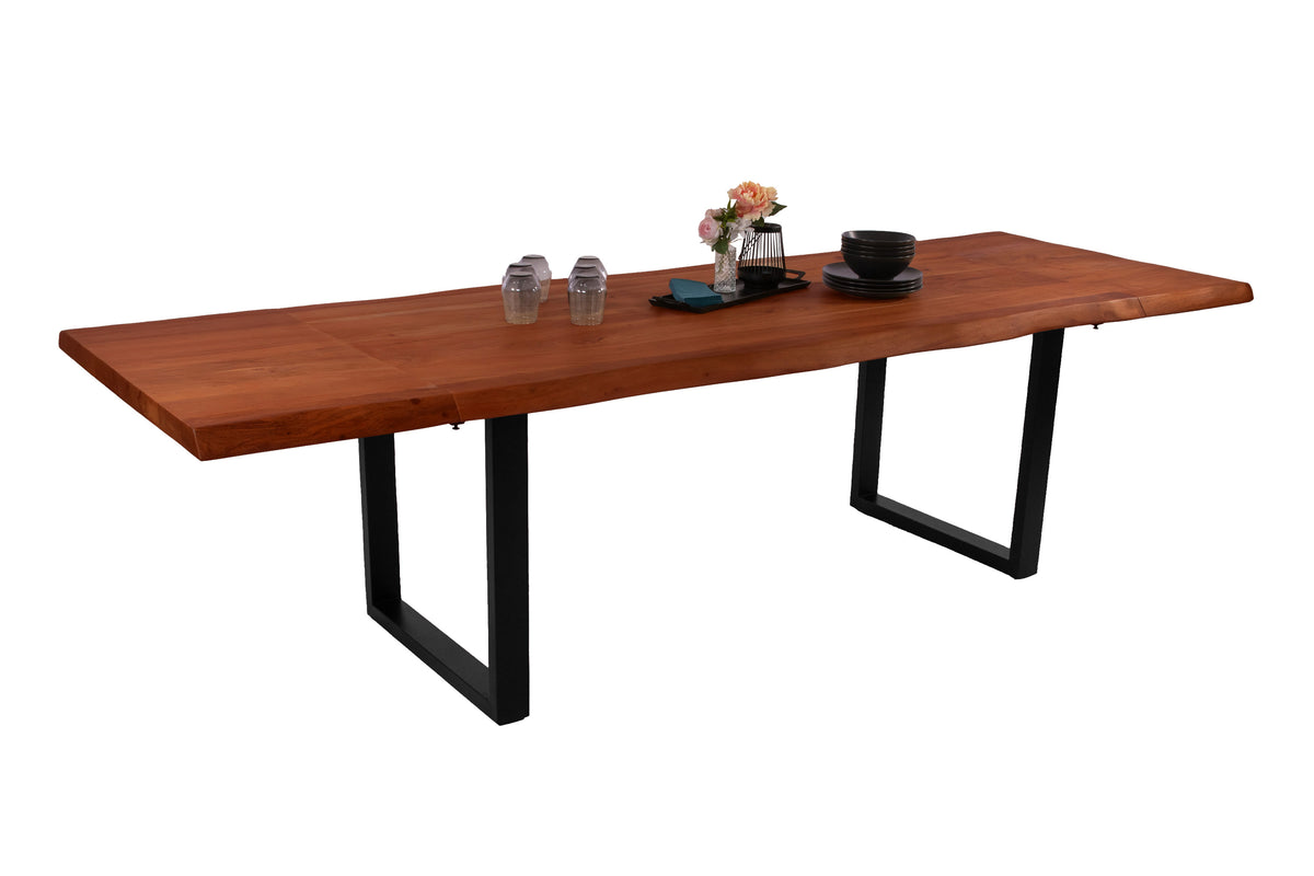 #200(300)x100 #nussbaumfarben #u-gestellschwarz