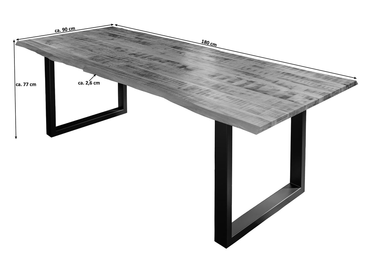 #180x90 #u-gestellsilber