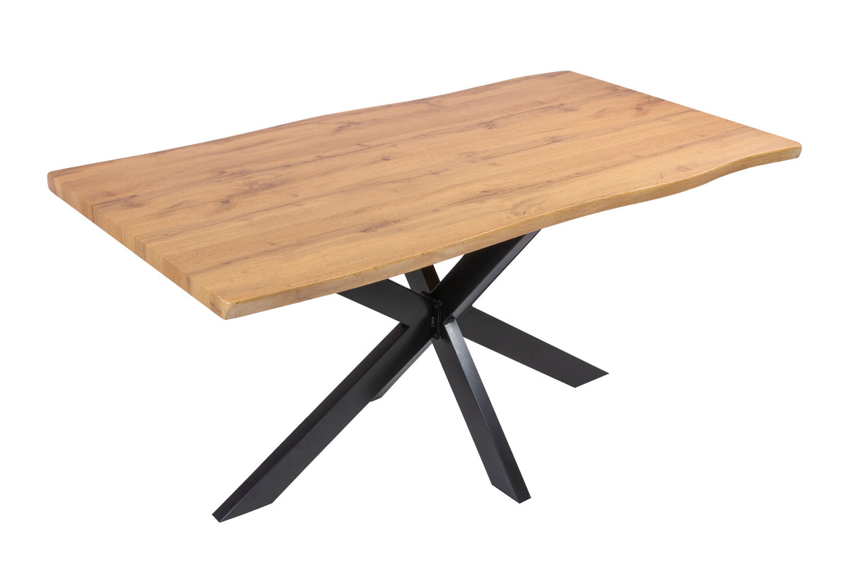 #160x85 #holzwildeiche-optik #spider-gestellschwarz