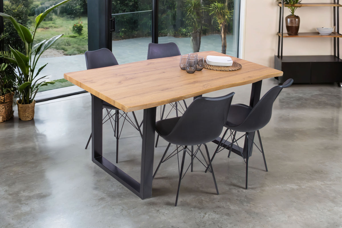 #160x85 #holzwildeiche-optik #u-gestellschwarz
