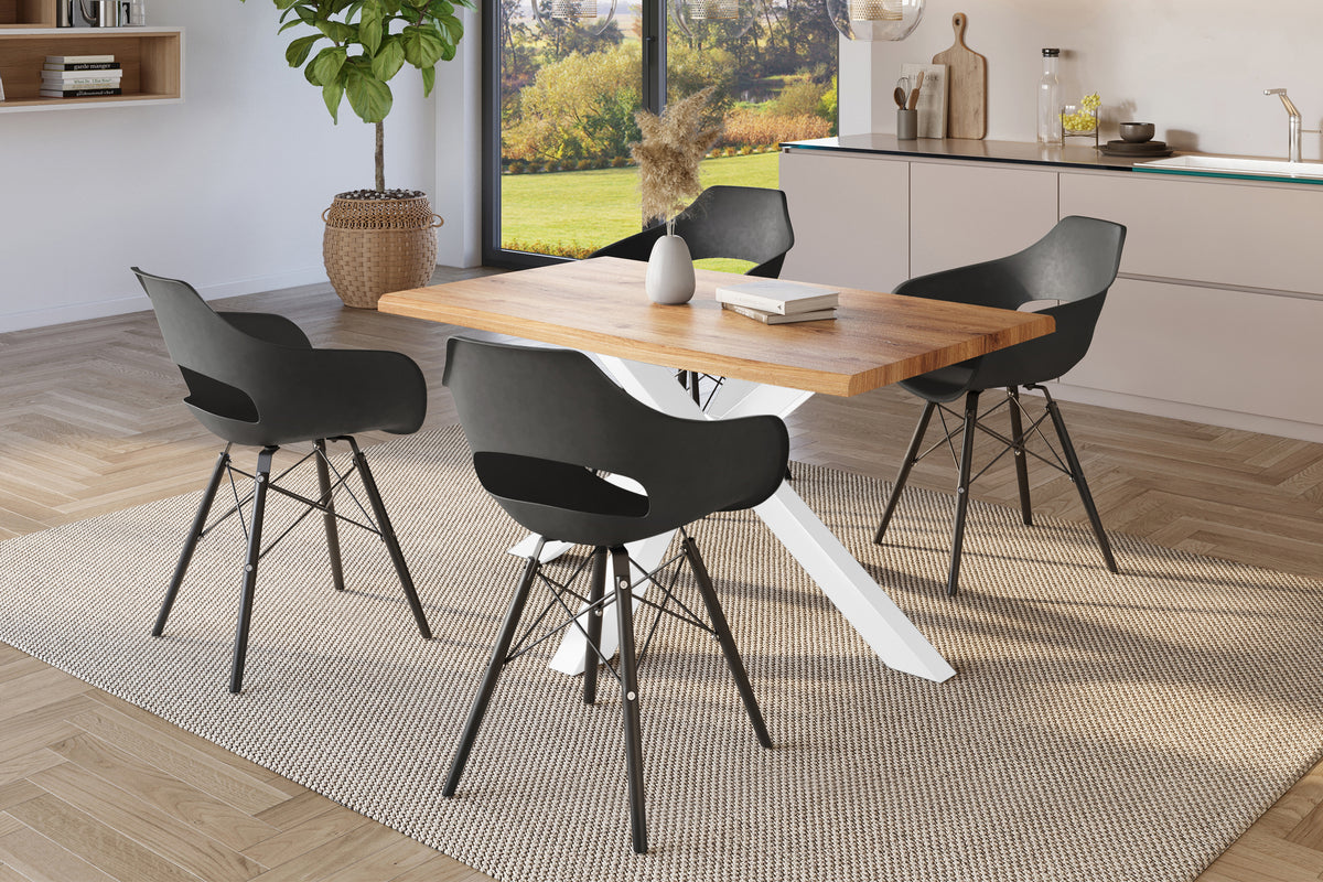 #120x80 #holzwildeiche-optik #spider-gestellweiß