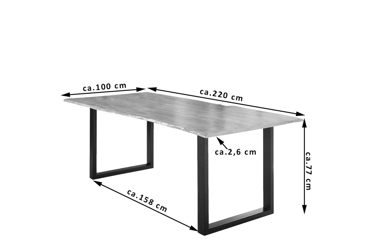 #220x100 #naturfarben #u-gestellschwarz