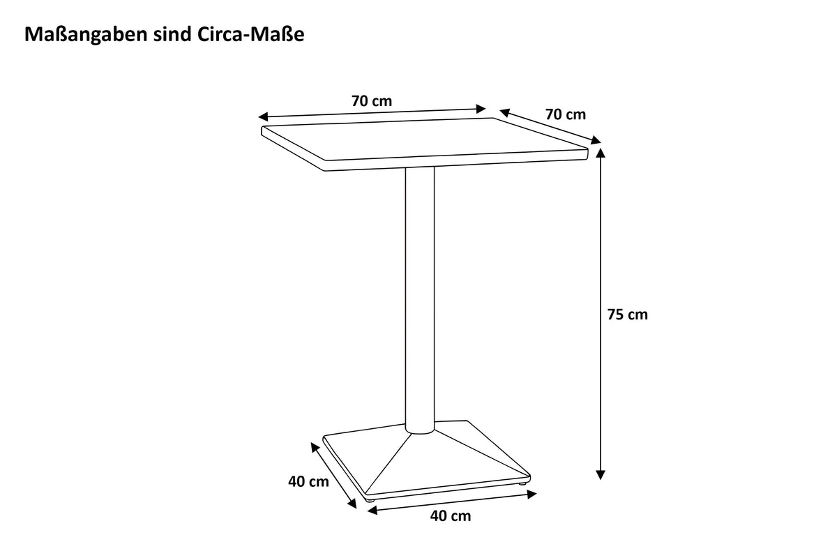 #70x70 #säulen-gestelleckigschwarz
