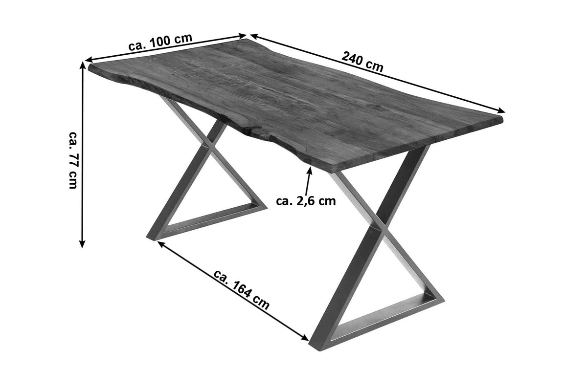 #240x100 #nussbaumfarben #edelstahl