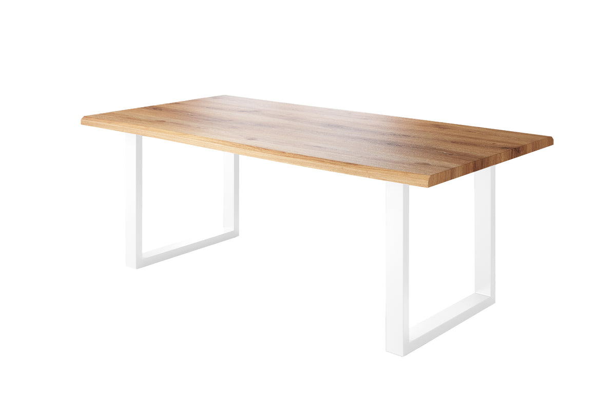 #240x100 #holzwildeiche-optik #u-gestellweiß