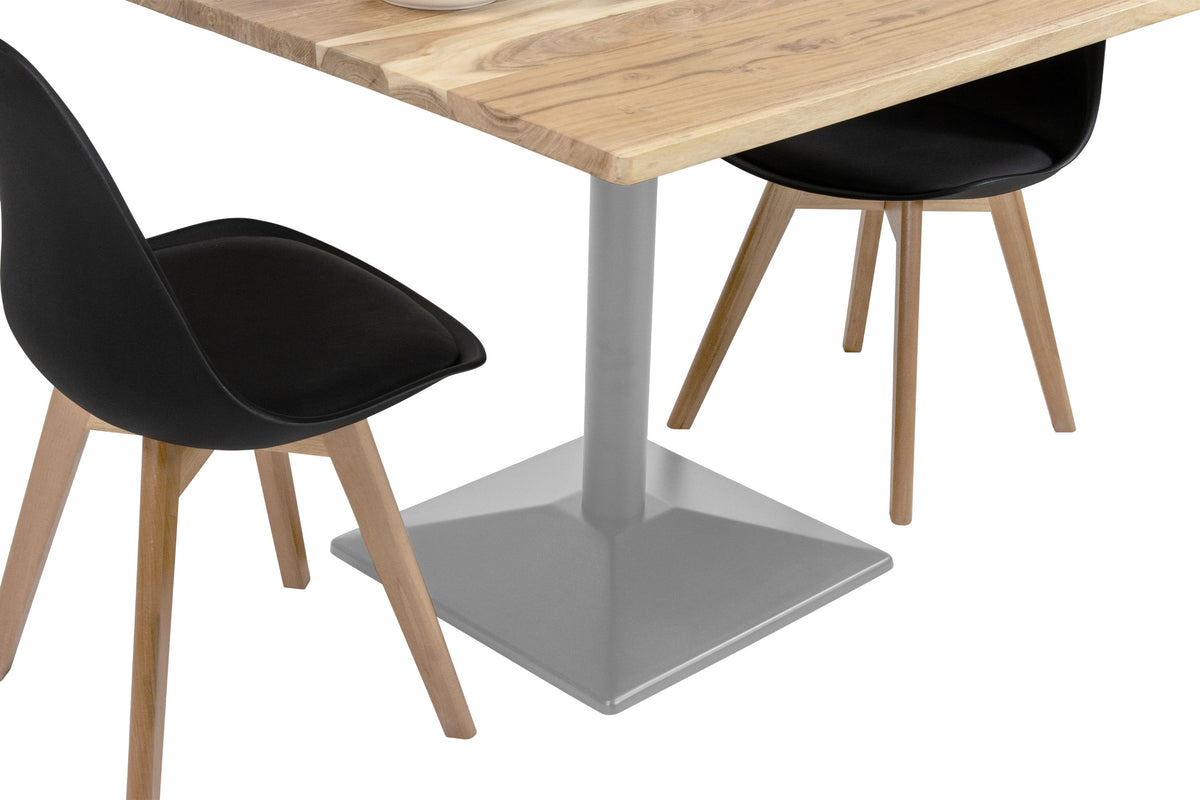 #80x80 #säulen-gestelleckigsilber