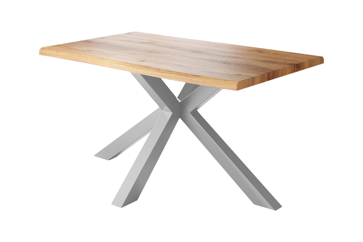 #120x80 #holzwildeiche-optik #spider-gestellsilber