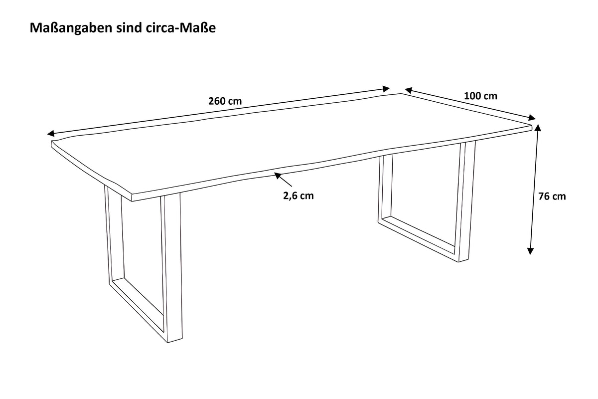 #260x100 #nussbaumfarben #akazienussbaumfarben
