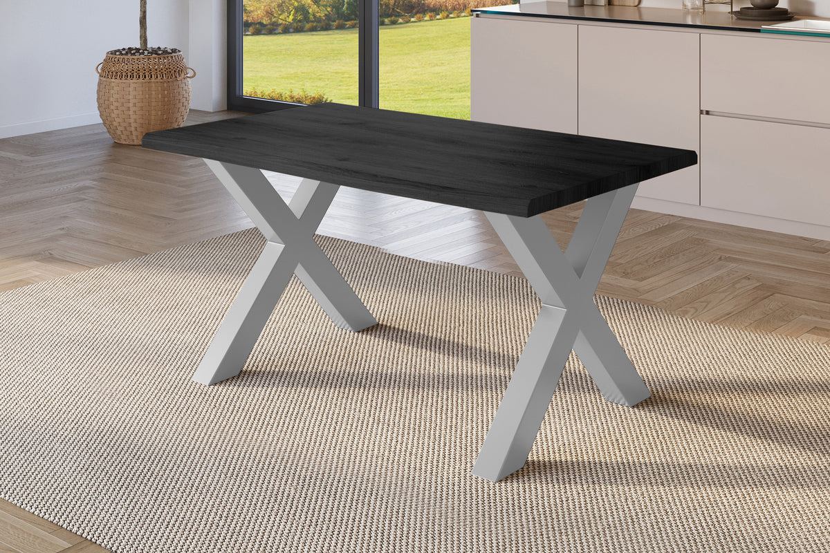 #120x80 #holzgrau-optik #x-gestellsilber