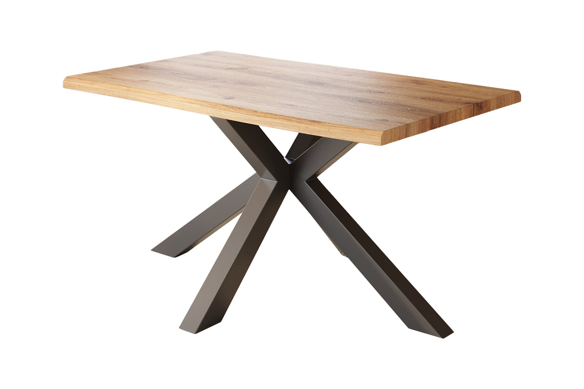 #120x80 #holzwildeiche-optik #spider-gestellschwarz