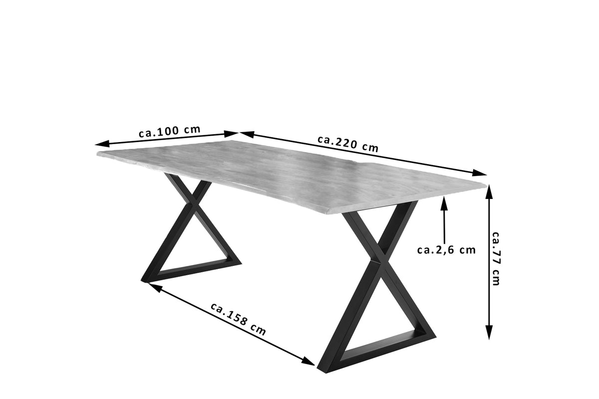 #220x100 #naturfarben #x-gestellschwarz