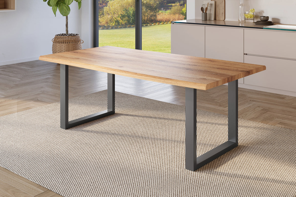 #240x100 #holzwildeiche-optik #u-gestellschwarz