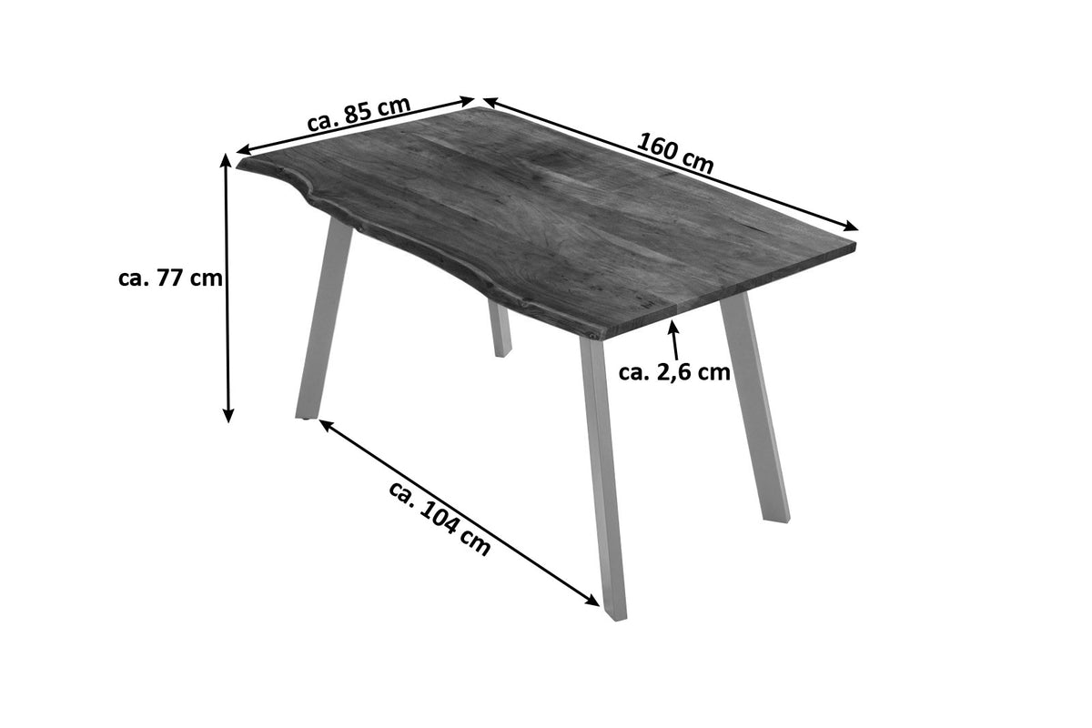 #160x85 #nussbaumfarben #silber