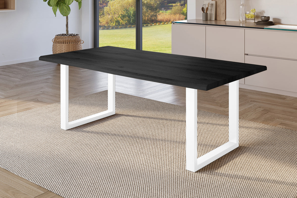 #220x100 #holzgrau-optik #u-gestellweiß