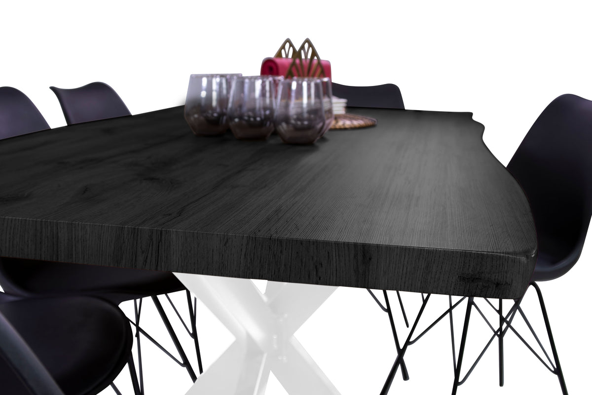 #160x85 #holzgrau-optik #spider-gestellweiß