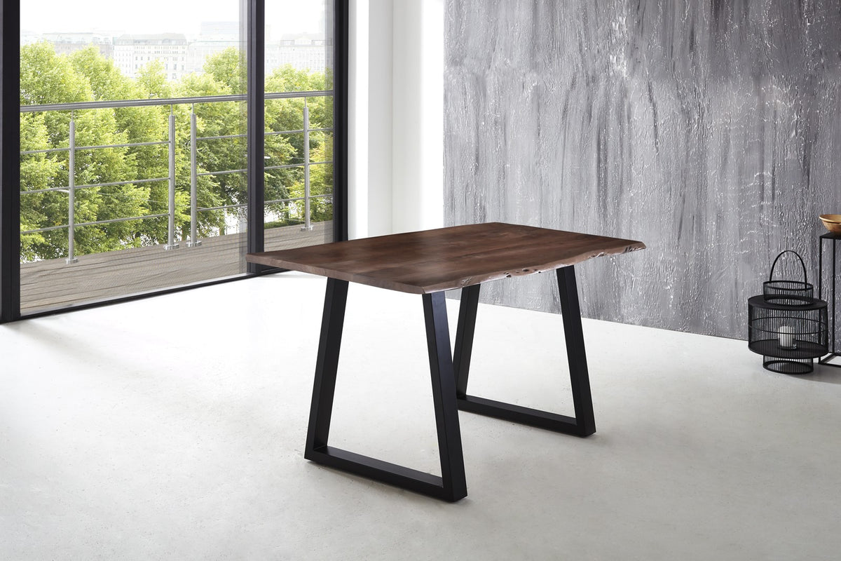#180x90 #nussbaumfarben #v-gestellschwarz