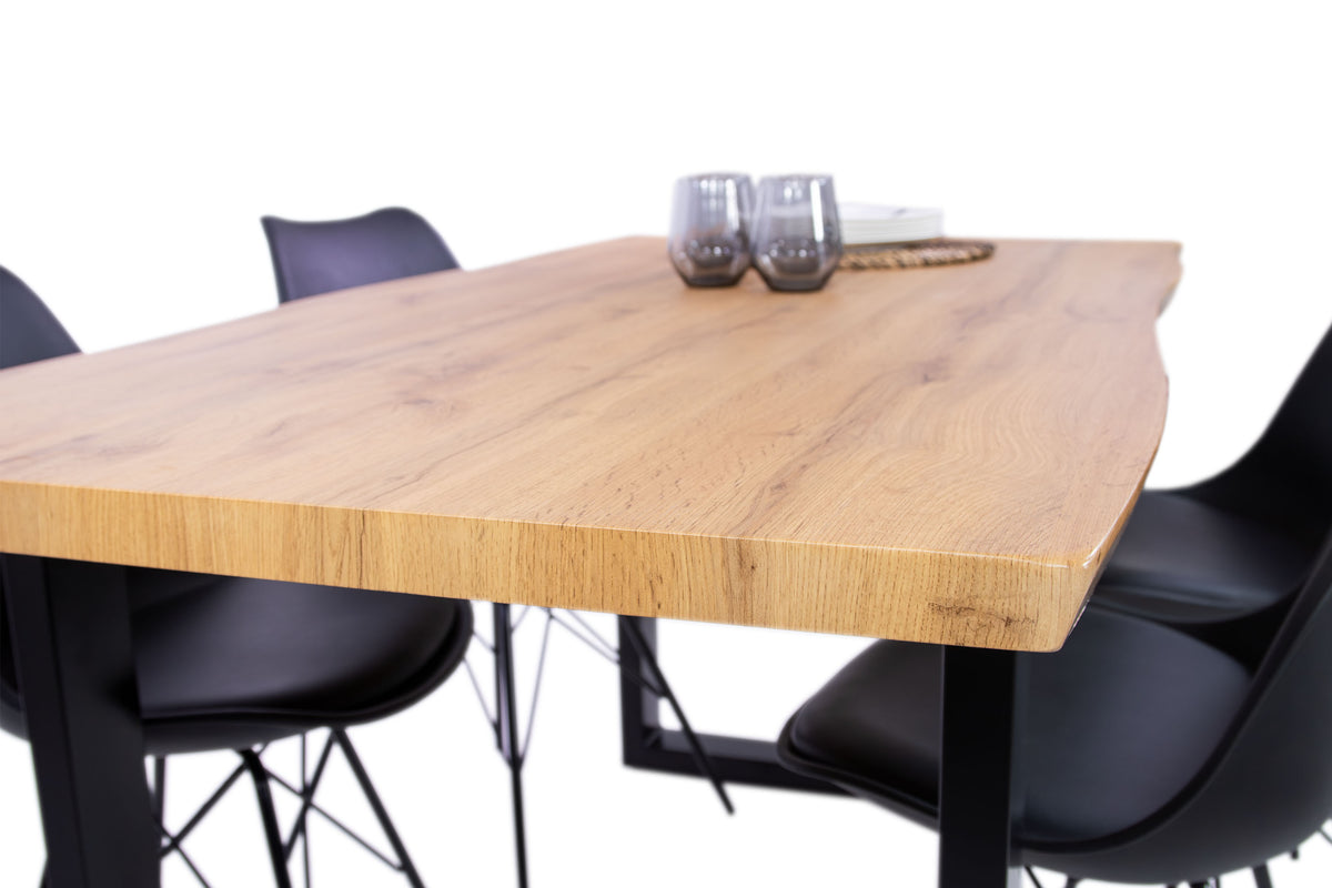 #160x85 #holzwildeiche-optik #u-gestellschwarz