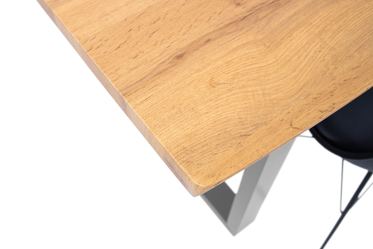 #160x85 #holzwildeiche-optik #u-gestellsilber