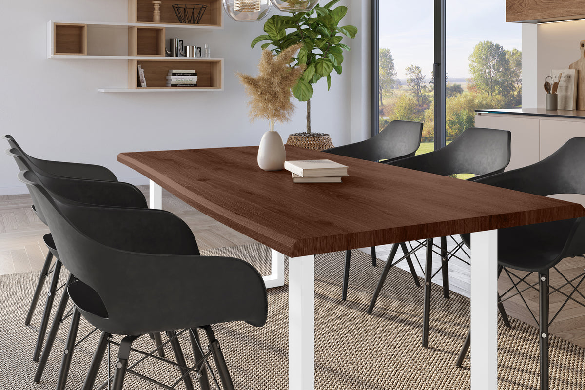 #240x100 #holznussbaum-optik #u-gestellweiß