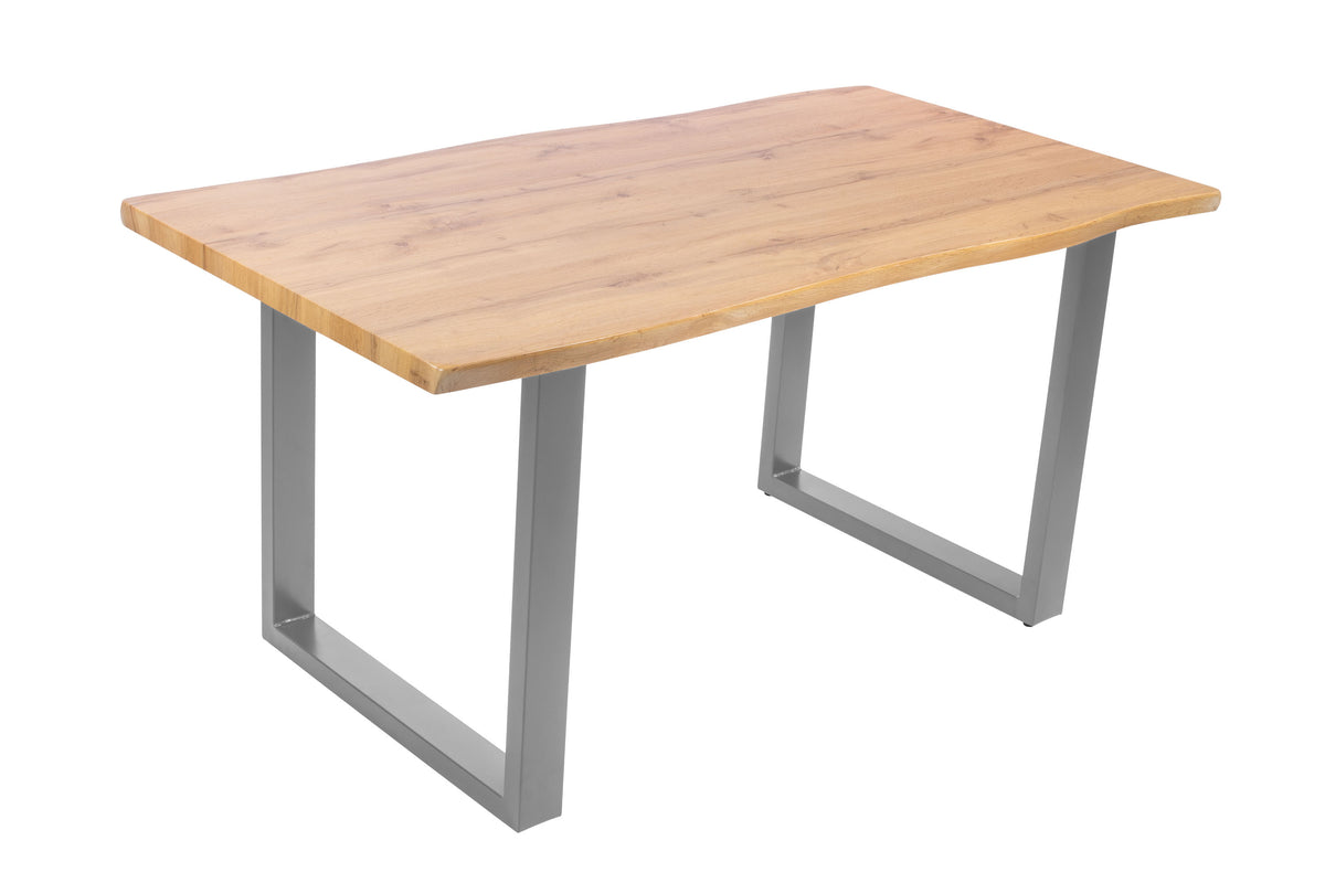 #160x85 #holzwildeiche-optik #u-gestellsilber