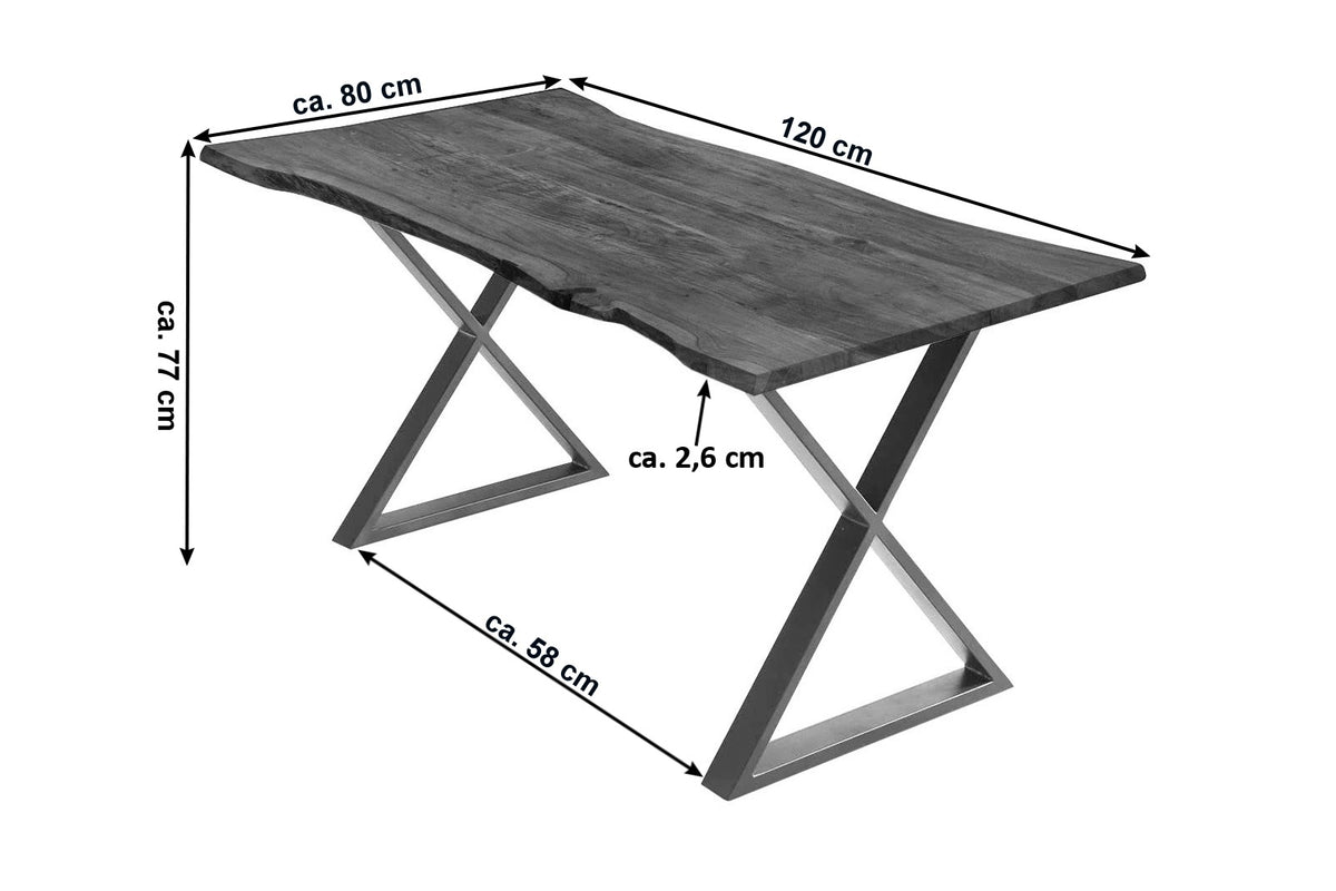 #120x80 #nussbaumfarben #edelstahl