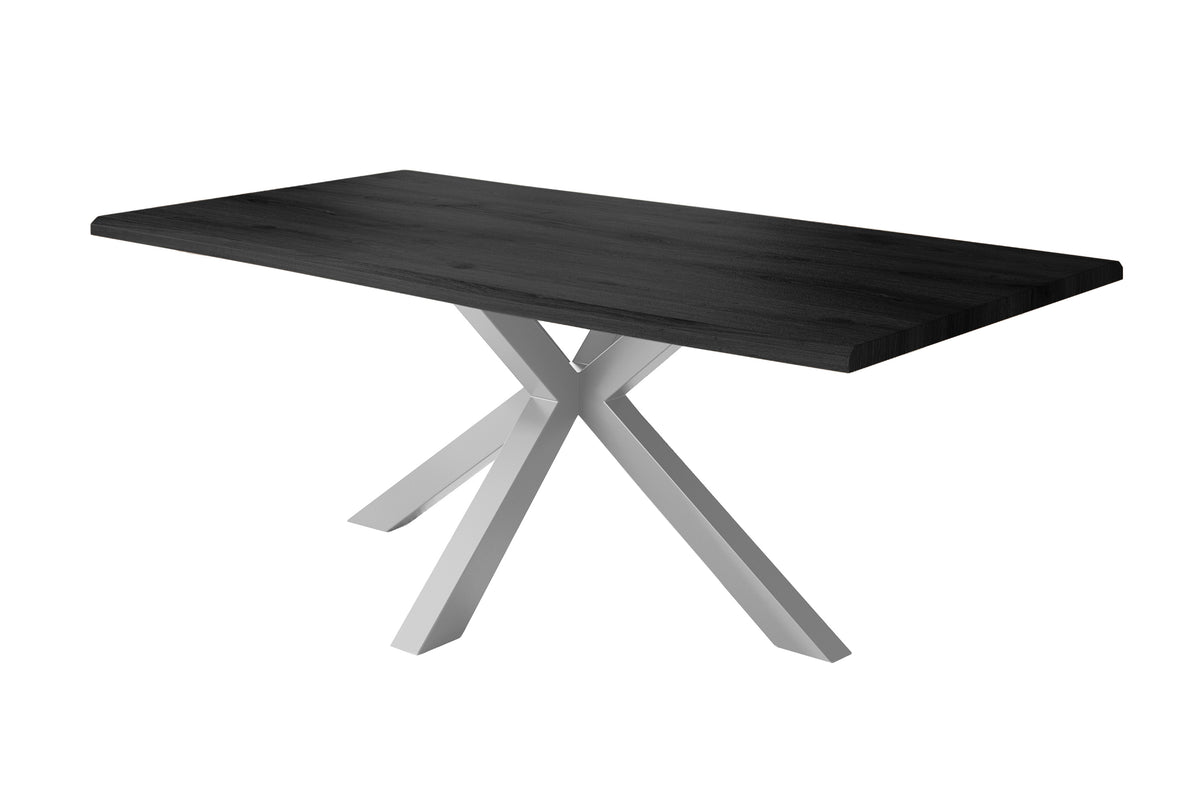 #180x90 #holzgrau-optik #spider-gestellsilber