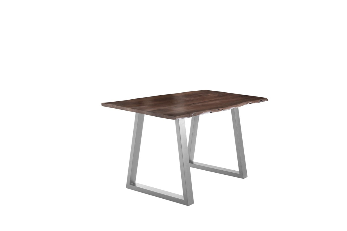 #180x90 #nussbaumfarben #v-gestellsilber