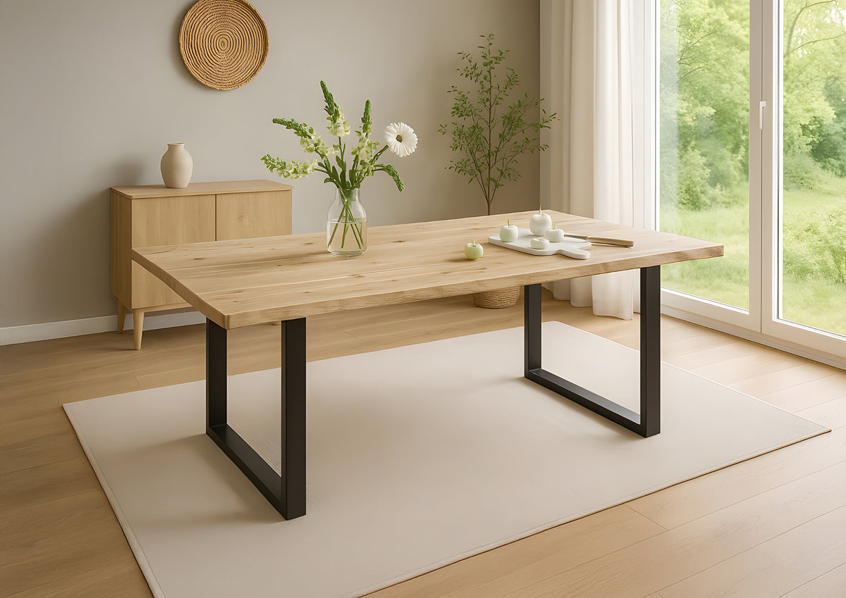#200x100 #naturfarben #u-gestellschwarz