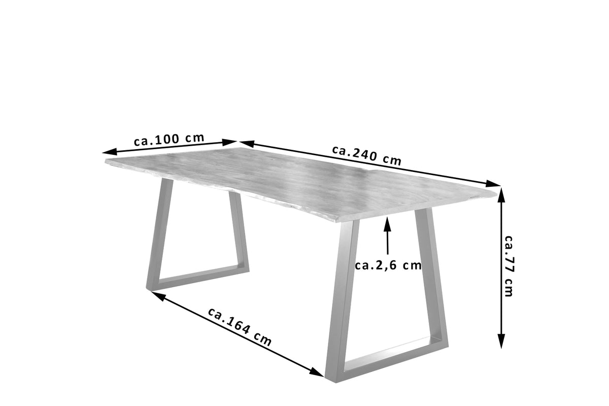 #240x100 #naturfarben #v-gestellsilber