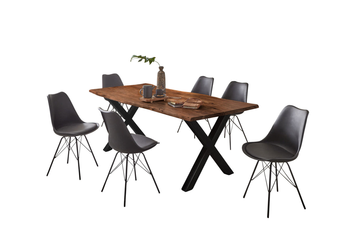 #280x100 #nussbaumfarben #x-gestellschwarz