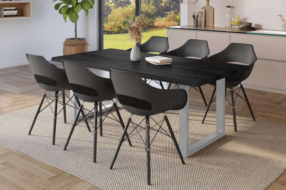 #180x90 #holzgrau-optik #u-gestellsilber