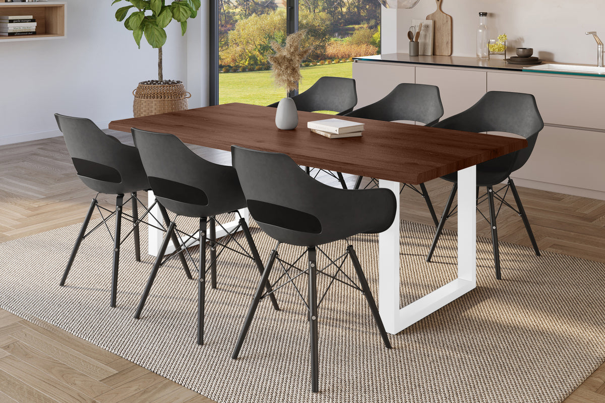 #240x100 #holznussbaum-optik #u-gestellweiß