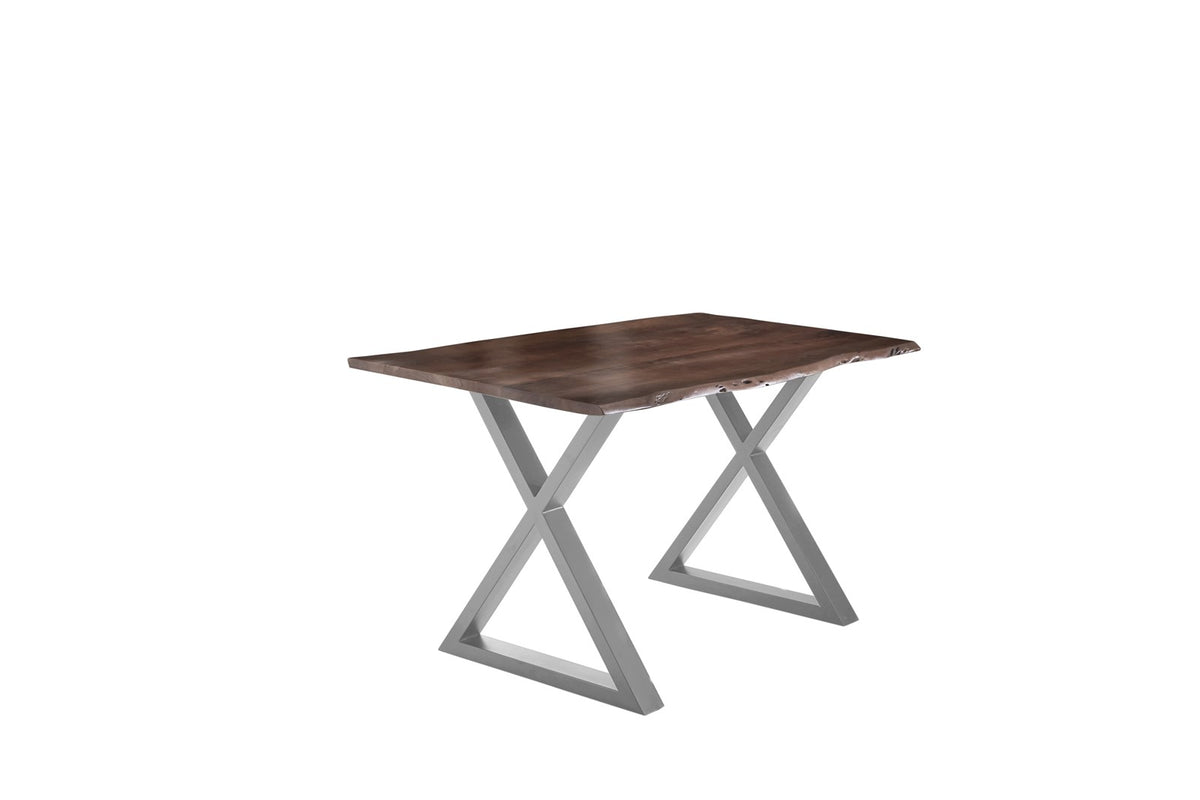 #180x90 #nussbaumfarben #x-gestellsilber