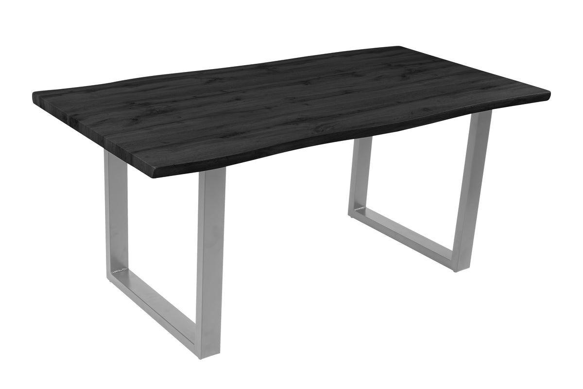 #160x85 #holzgrau-optik #u-gestellsilber