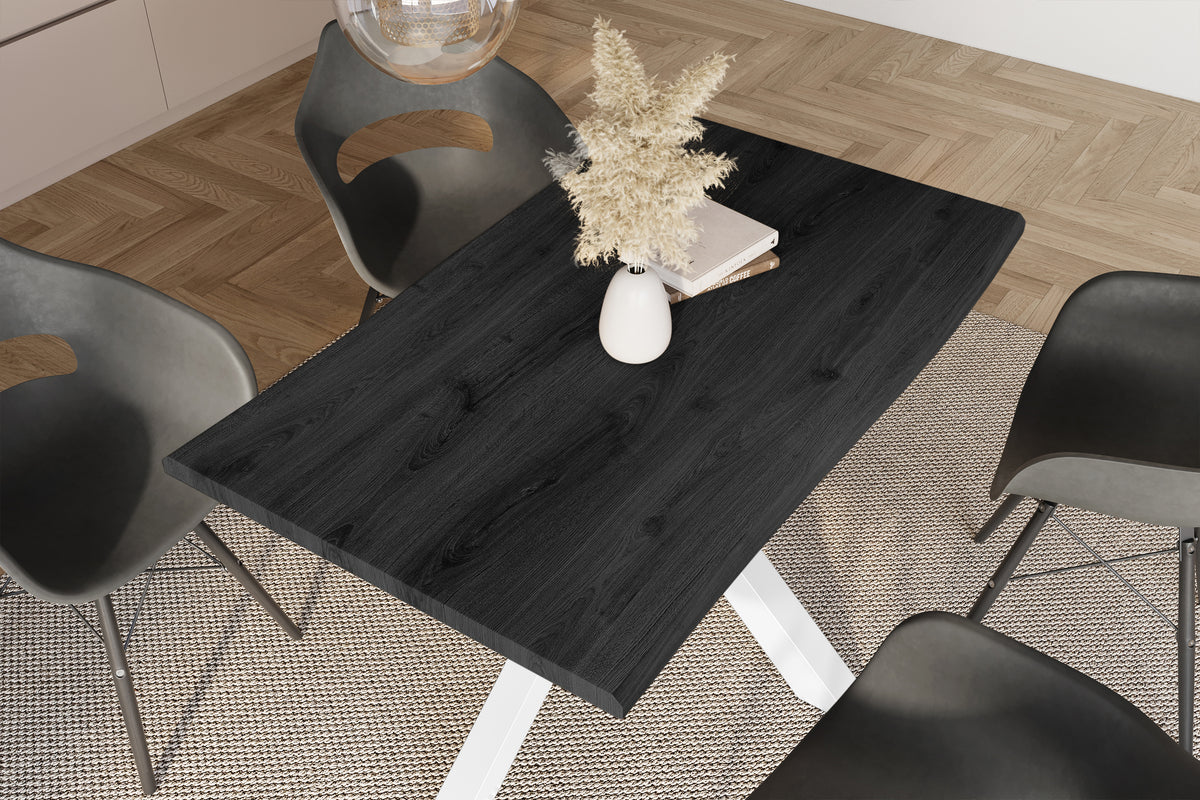 #140x80 #holzgrau-optik #spider-gestellweiß