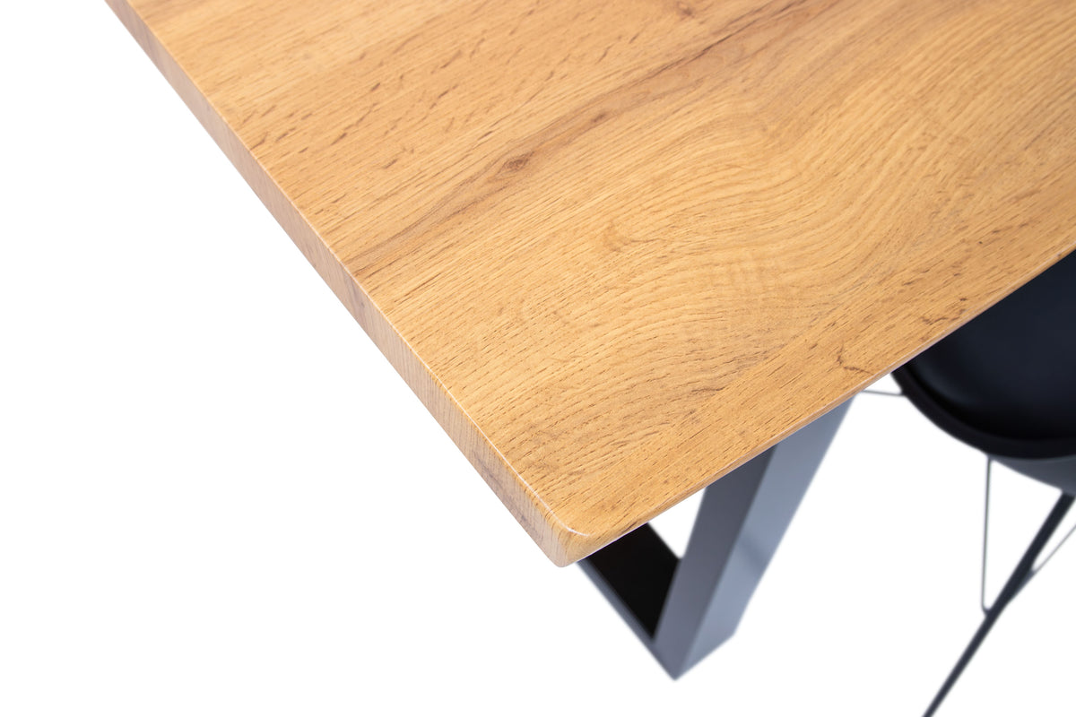 #160x85 #holzwildeiche-optik #u-gestellschwarz