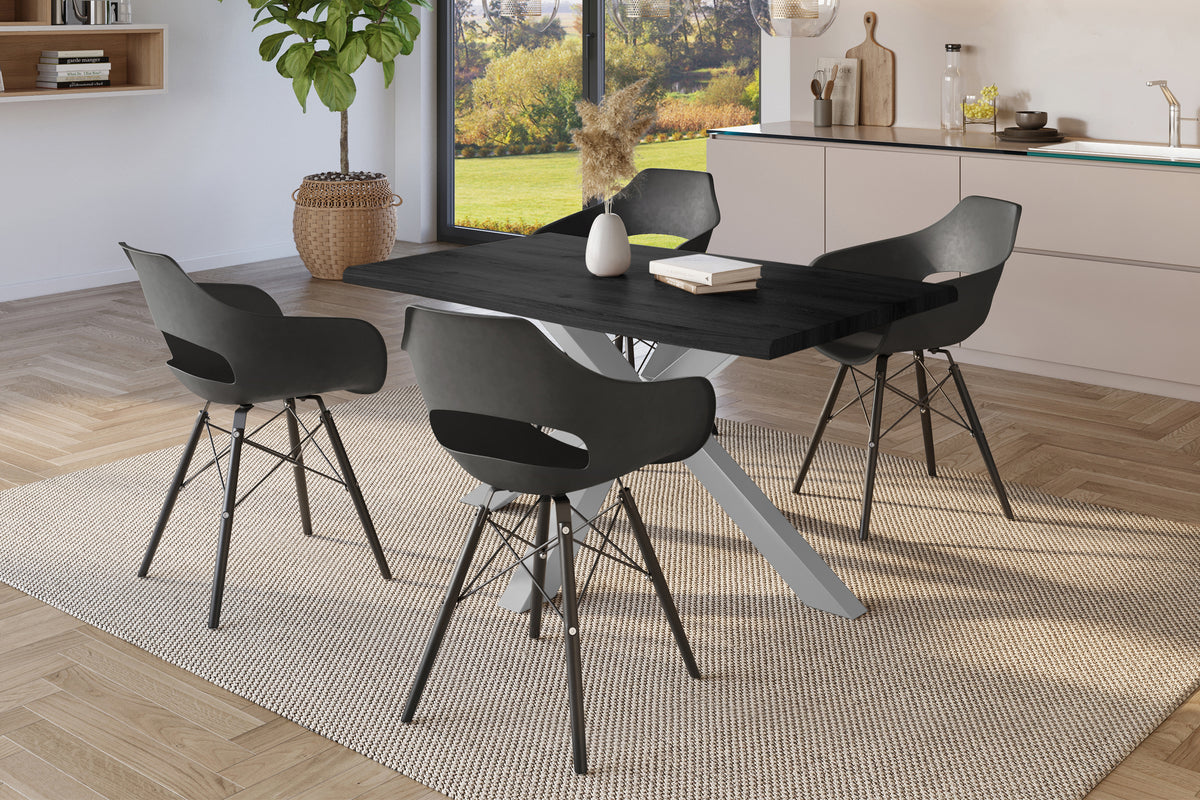 #120x80 #holzgrau-optik #spider-gestellsilber