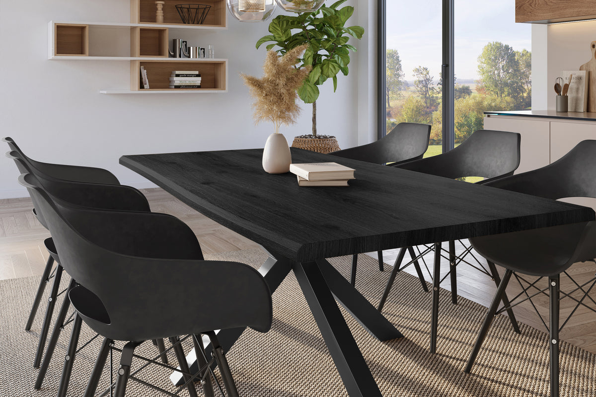 #240x100 #holzgrau-optik #spider-gestellschwarz