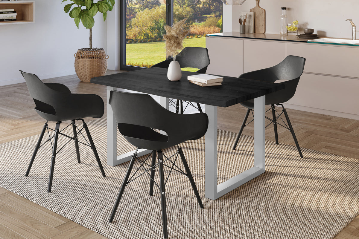 #140x80 #holzgrau-optik #u-gestellsilber