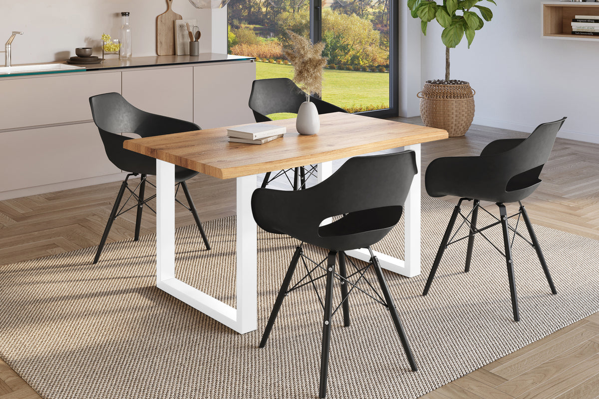 #140x80 #holzwildeiche-optik #u-gestellweiß